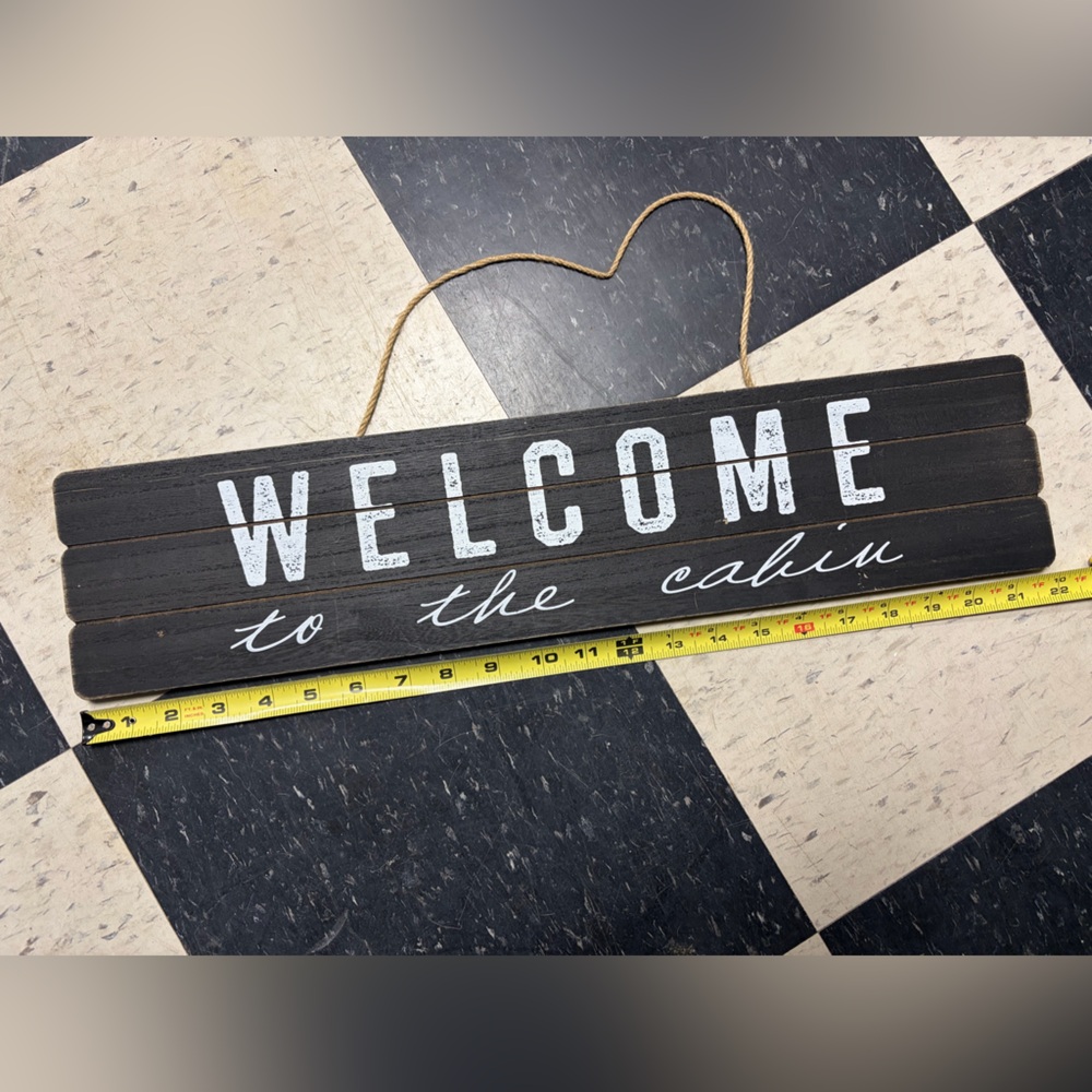 Welcome to the Cabin Rustic Wall Sign